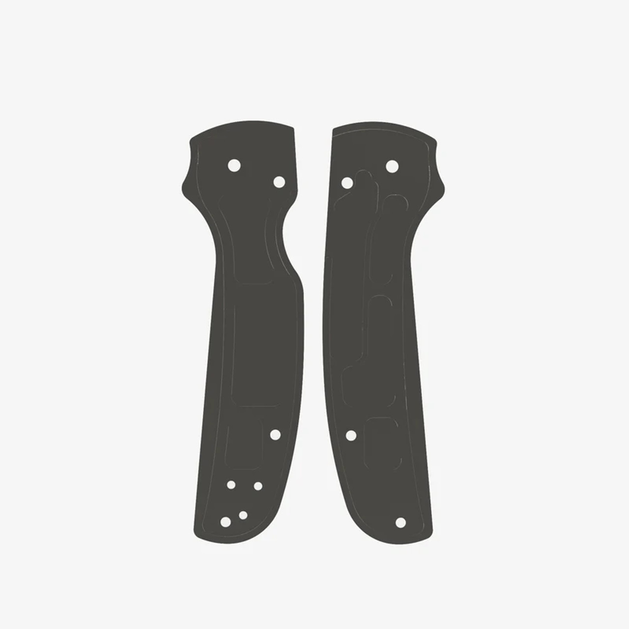 Flytanium Spyderco Shaman Lotus Gunmetal DLC Titanium Scales  Flytanium Spyderco Shaman Lotus Gunmetal DLC Titanium Scales