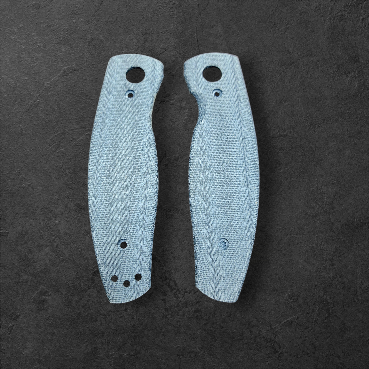 Scales Only TRM Neutron 2 Premium Denim Micarta 3D Contoured