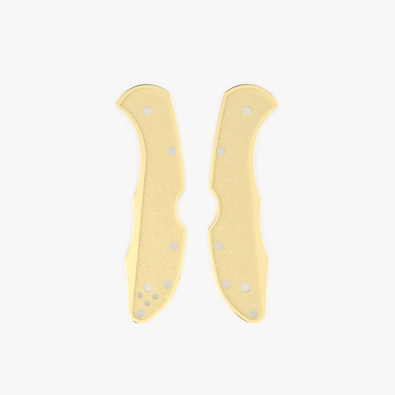 Flytanium Spyderco Delica Brass Scales 