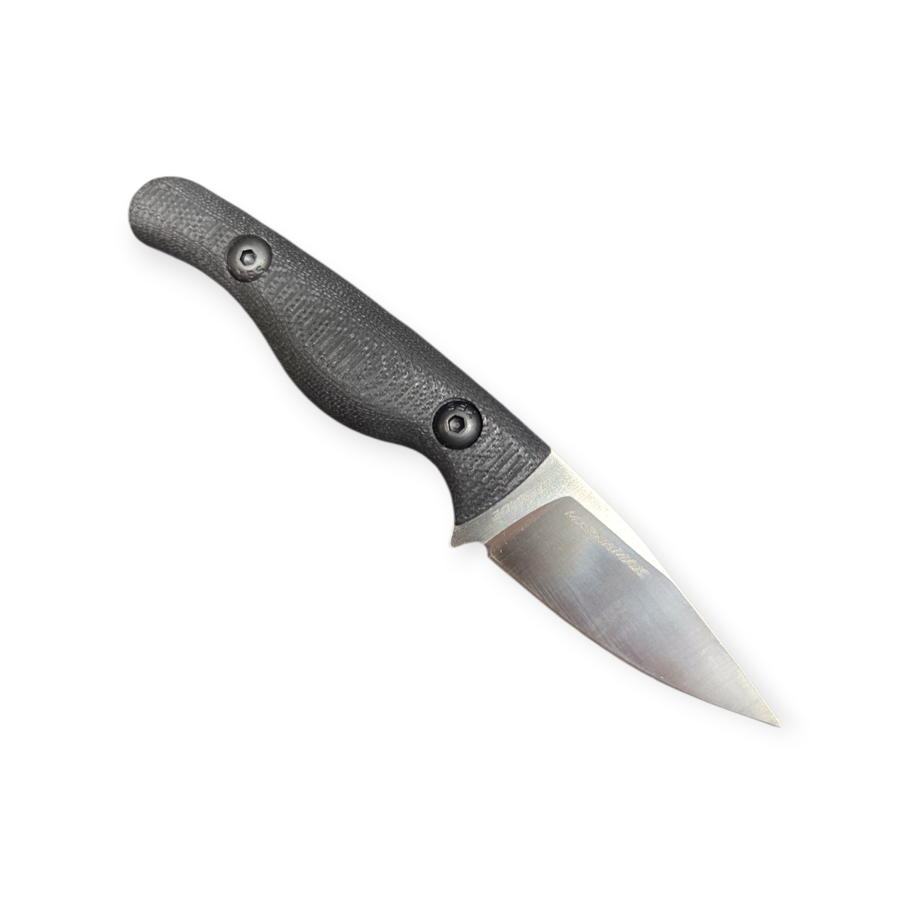 Creely Blades Minnow MagnaMax Blade Black/Blue G10 Scales Kydex Sheath w/Ulticlip