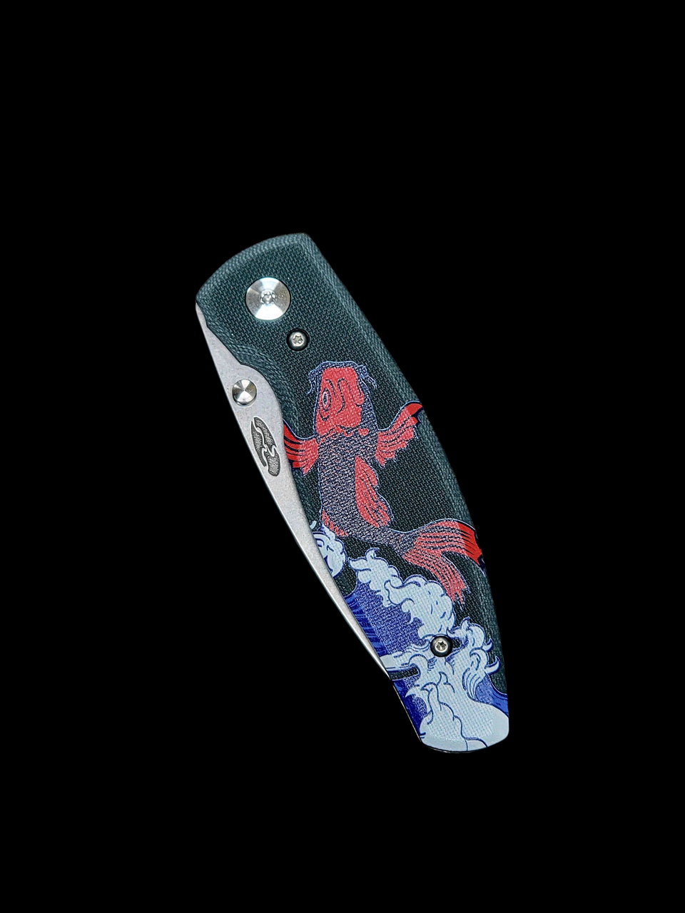 TRM Neutron 2 Frame Lock Koi Forest Green G10 - 20CV Blade - Made In USA