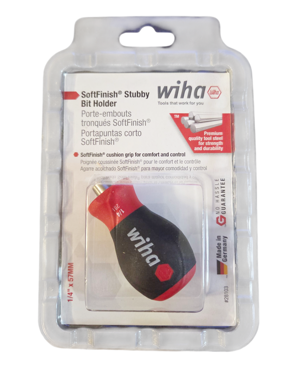Wiha SoftFinish 1/4" Stubby Bit Holder