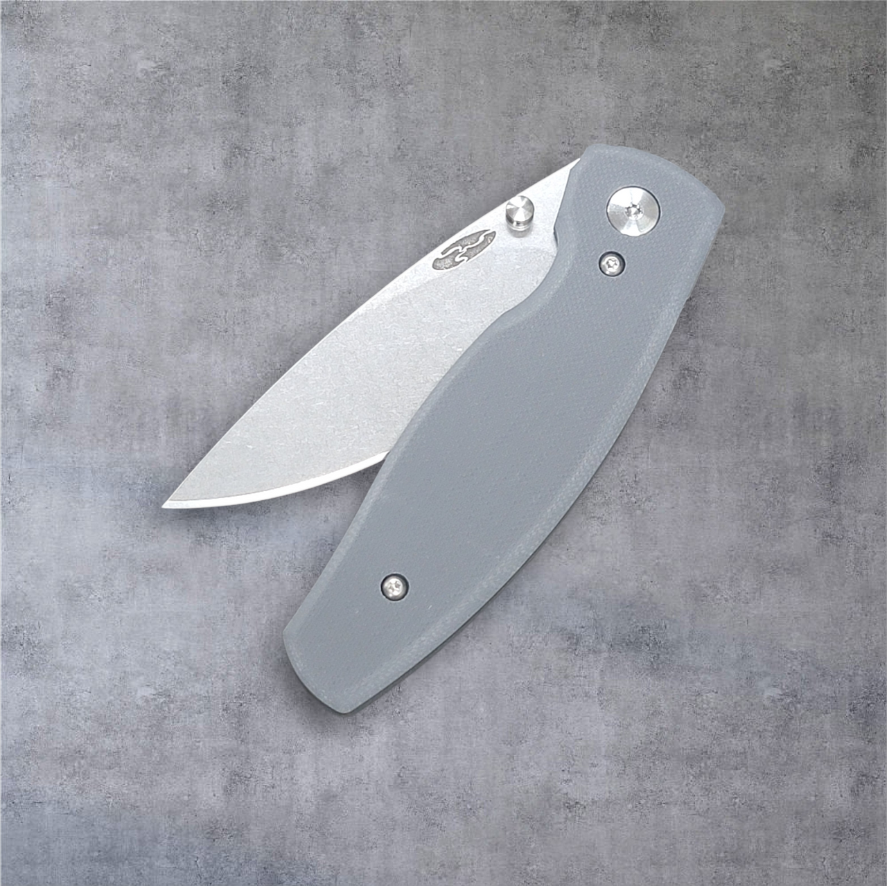 TRM Neutron 2 Linerlock Slate Gray G10 Flat Scales - 20CV Blade - Made In USA