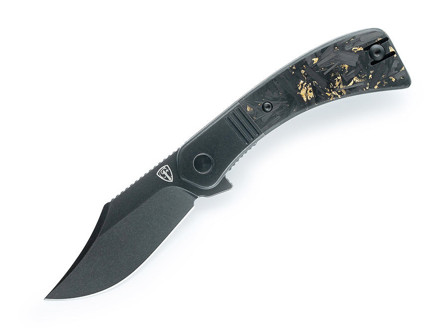 Finch Knives Snub Nose - Midnight Honey CF 154CM 