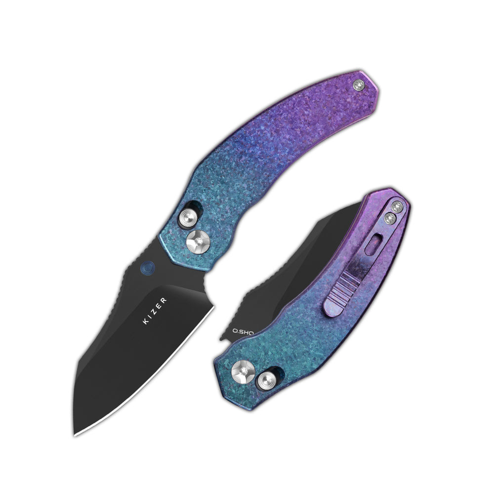 Kizer Mini Bulldog S45VN & Crystallized Titanium