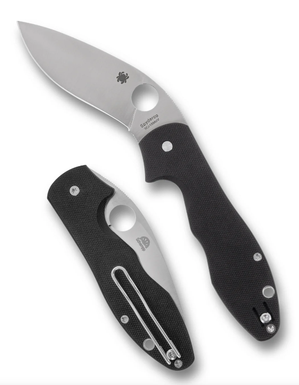 Spyderco Retract Liner Lock Knife Black G-10 (3.4" Satin) C276GP