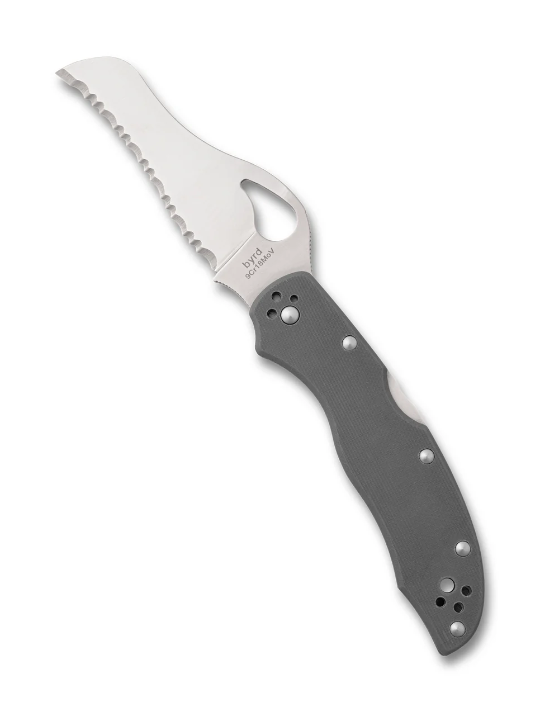 Spyderco Byrd Gooney Gray G10 Serrated BY24GSGY