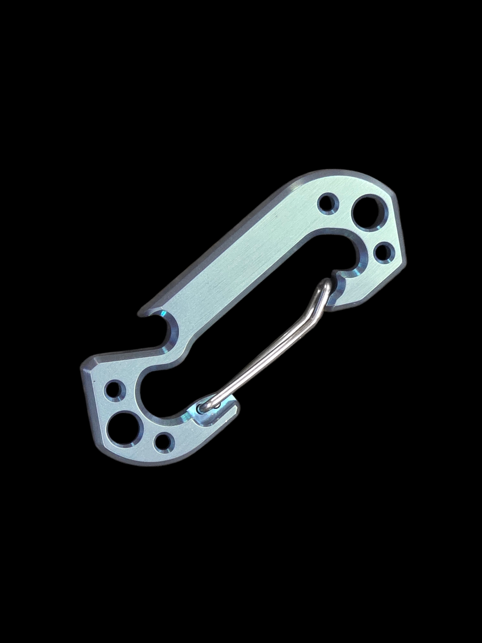 Copper Shed Blue Ano Ti W/Brass, Black, and Purple Hardware 