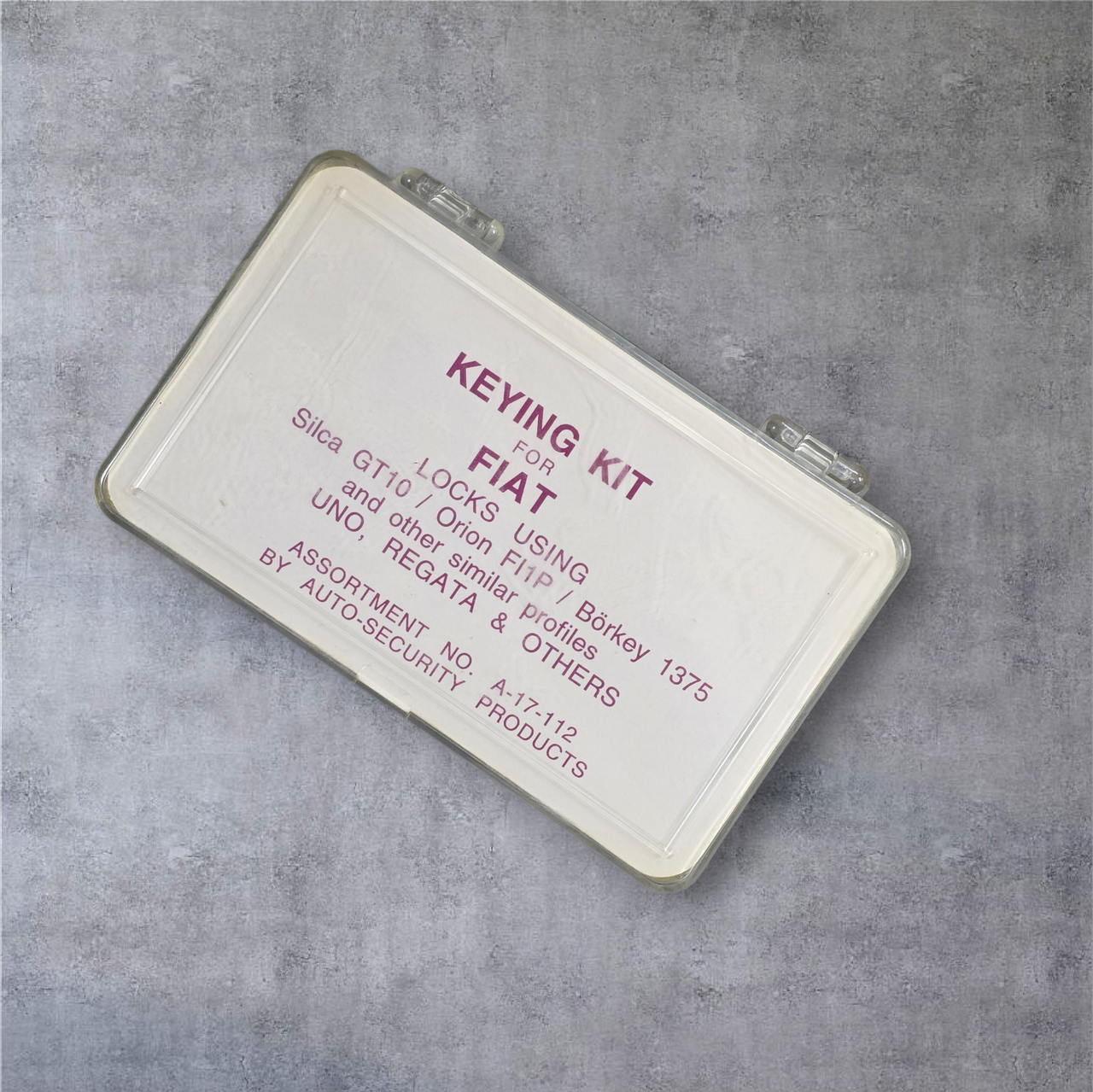 ASP A-17-112 Fiat Keying Kit 