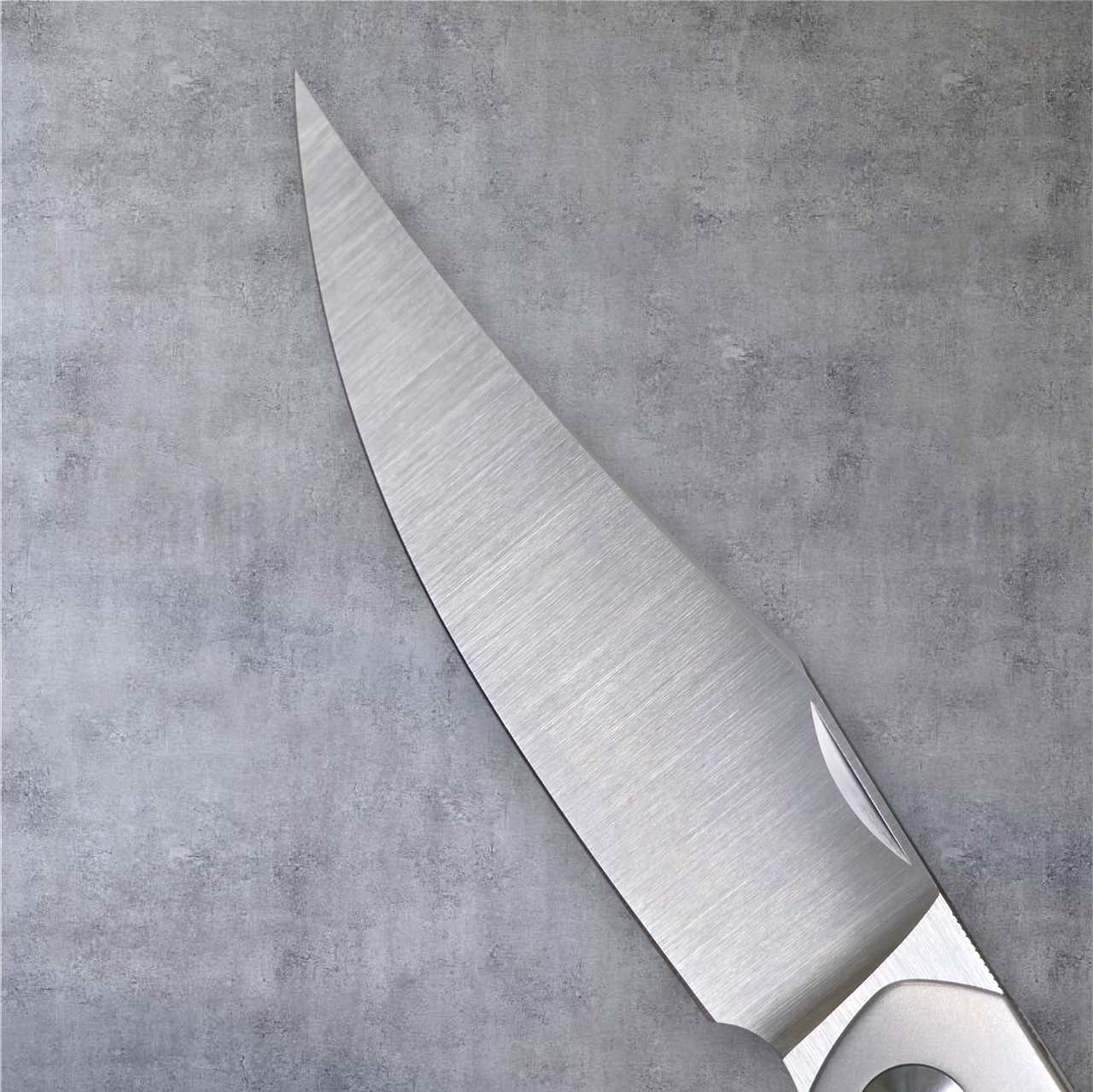 Previously Owned Giant Mouse GM7-M390 & Gorgeous Green Canvas Micarta 