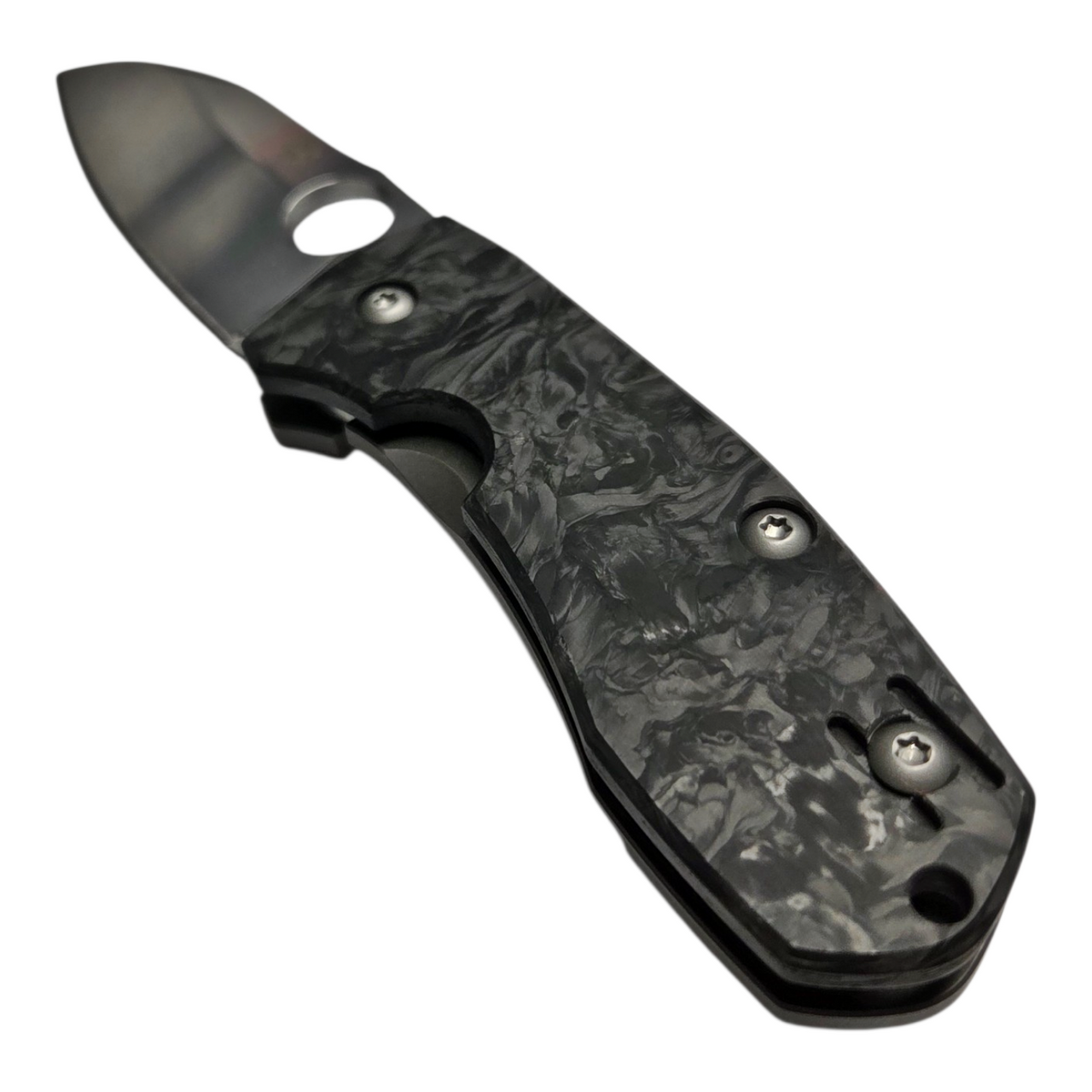 Spyderco Techno 2 Exclusive Elmax Dark Matter Fatcarbon Carbon