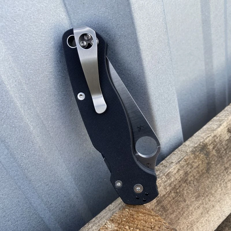 LynchNW Spyderco PM2 LH Pocket Clip-Satin Finish