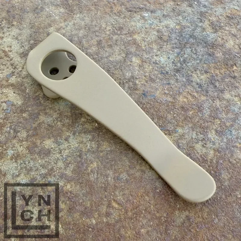 LynchNW Spyderco PM2 RH Pocket Clip-Coyote FDE Cerakote Finish