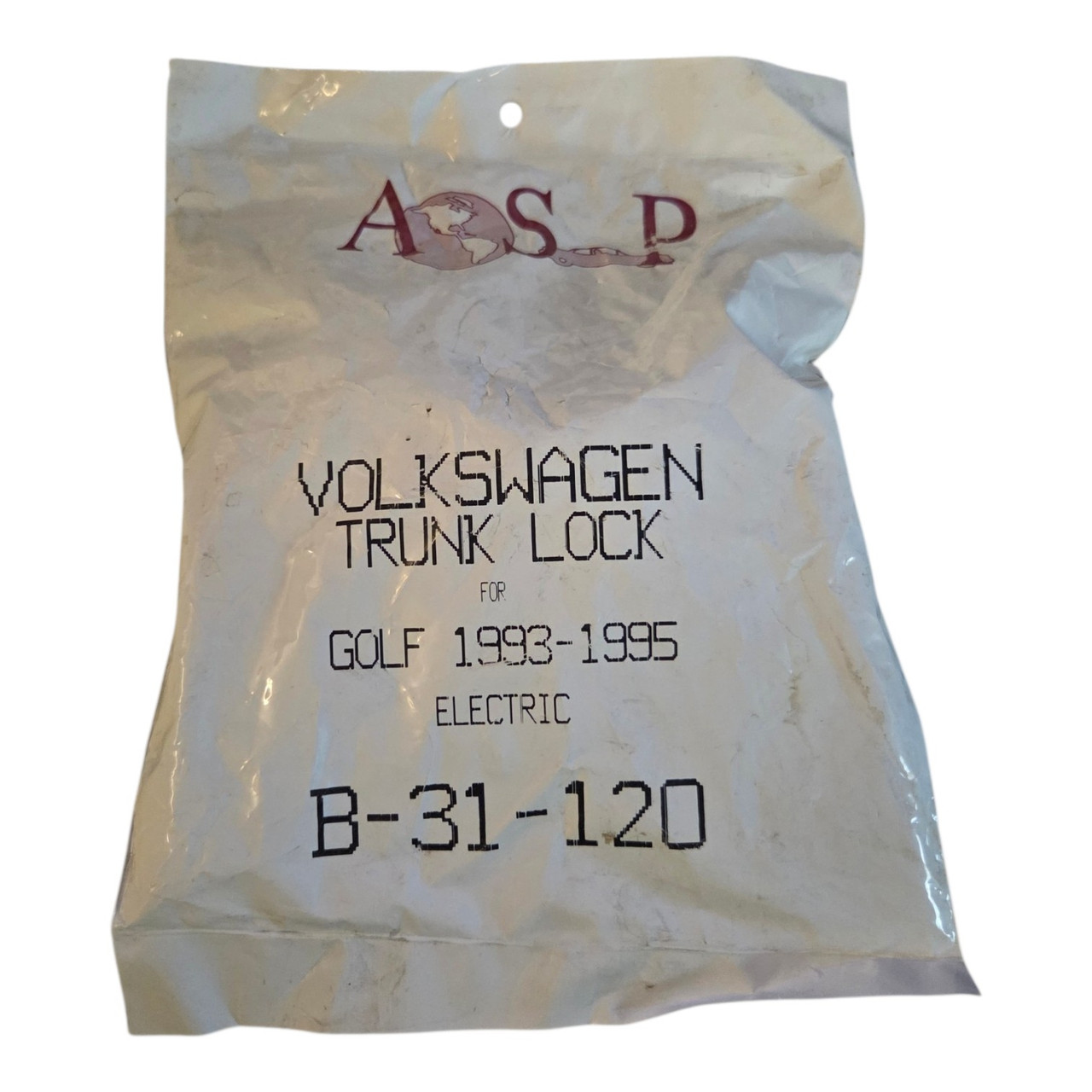 ASP Volkswagen Trunk Lock Assembly Golf 1993-1995 Electric B-31-120