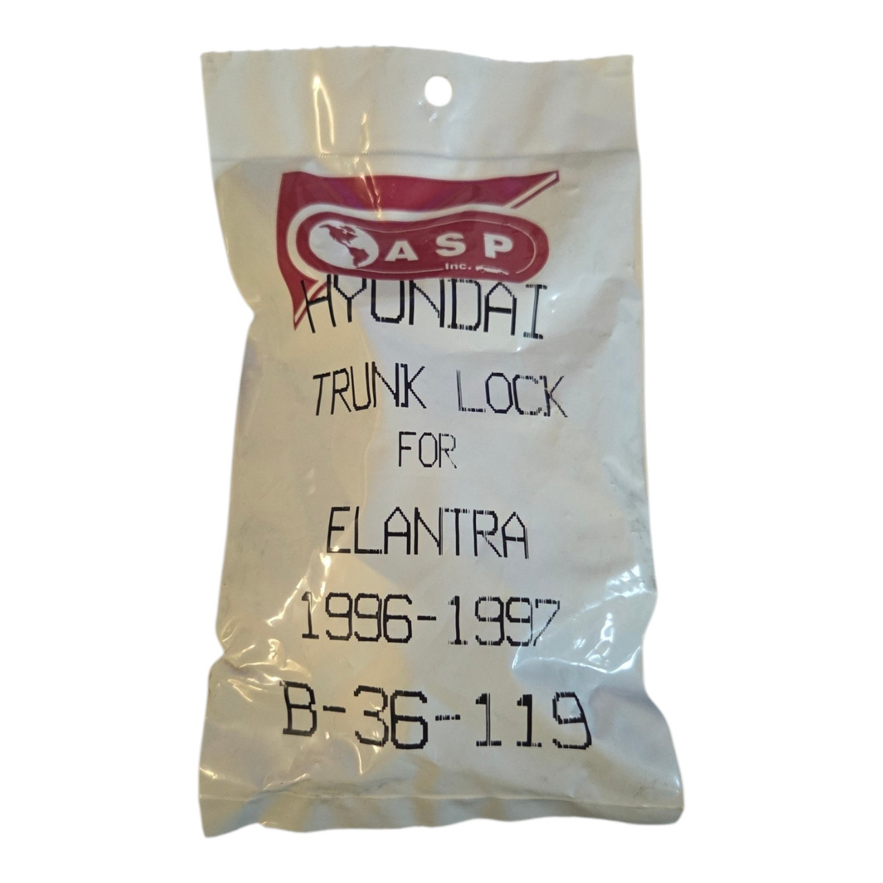 ASP Hyundai Elantra Trunk Lock Assembly 1996-1997 B-36-119