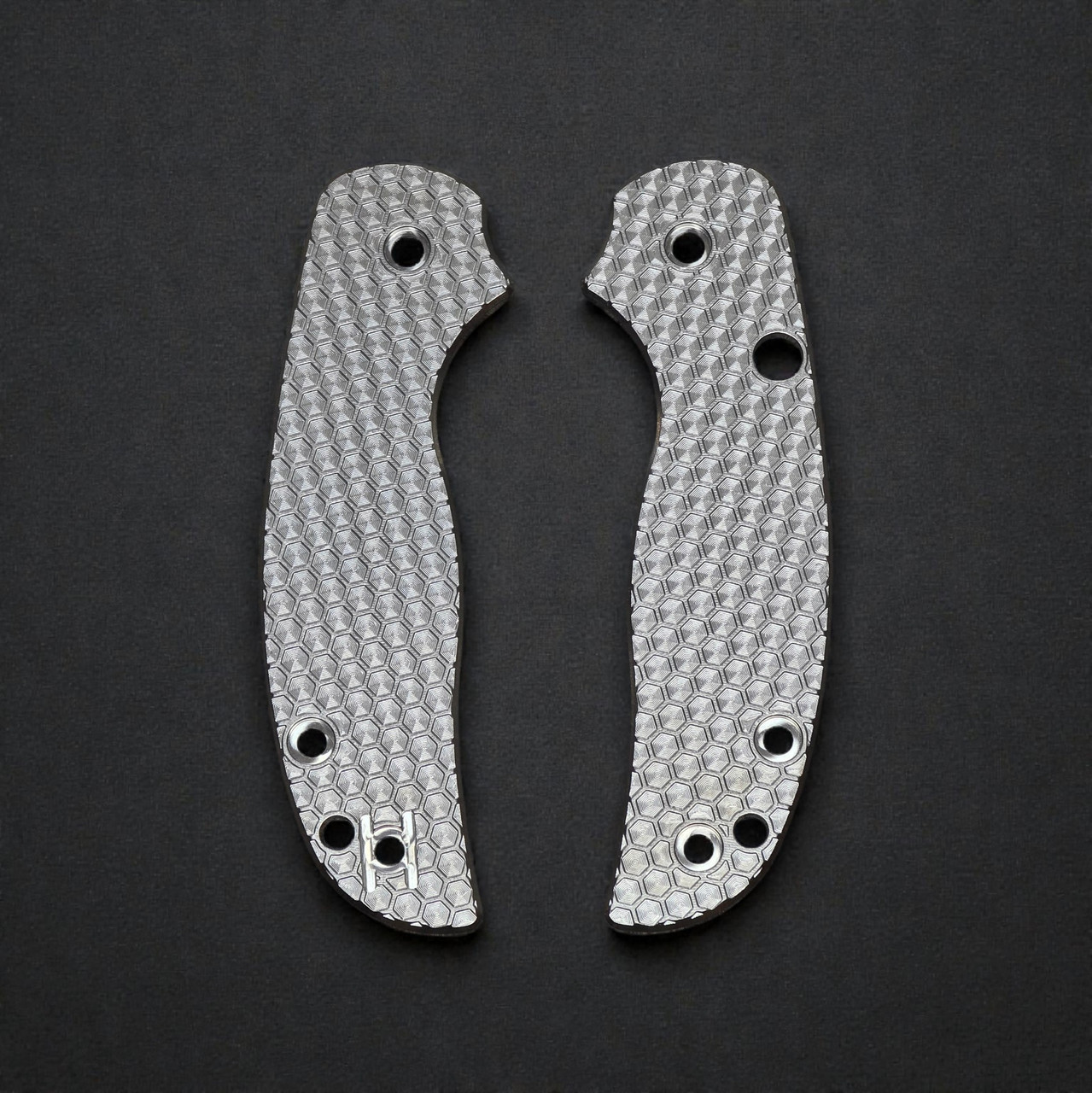 RGT Spyderco Sage 6 Titanium Featherweight MicroHex Pattern Scale Set 