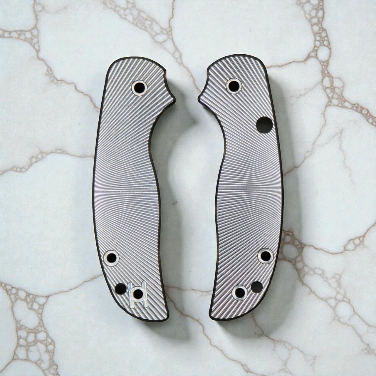 RGT Spyderco Sage 6 Titanium Featherweight Fluted Pattern Scale Set