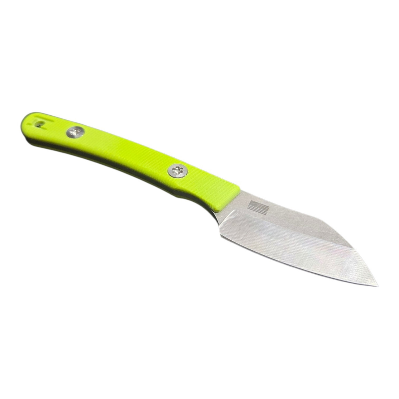 Hellbender Blade Co. New Small Fixed Blade Knife Magnacut Yellow G10