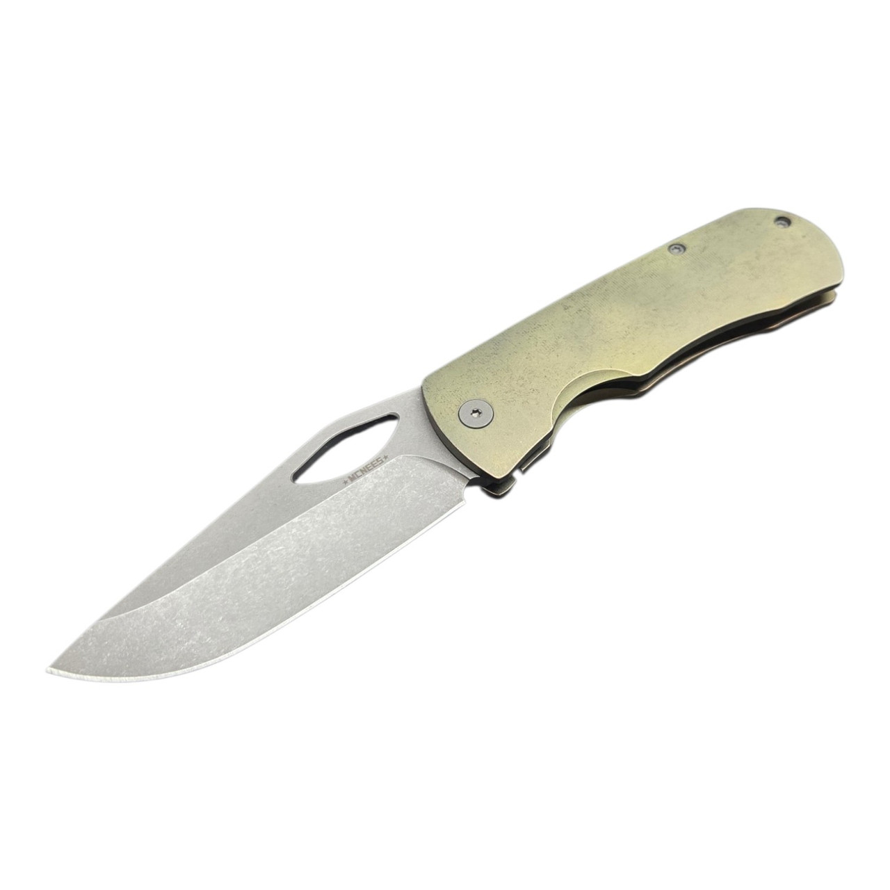 McNees Knives 3.25 Little Dixon Blade Show 2026 Stonewashed Green/Bronze