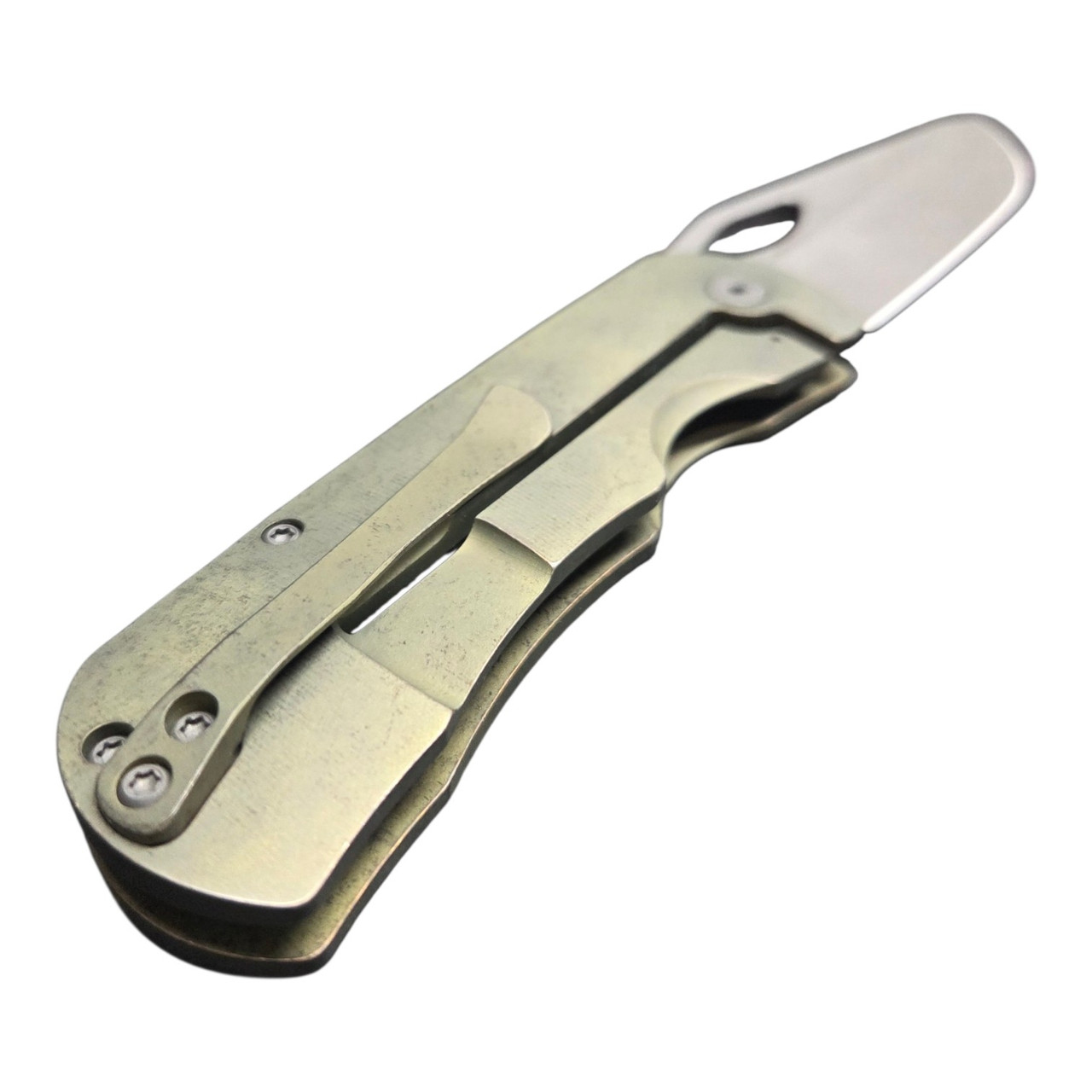 McNees Knives 3.25 Little Dixon Blade Show 2026 Stonewashed Green/Bronze