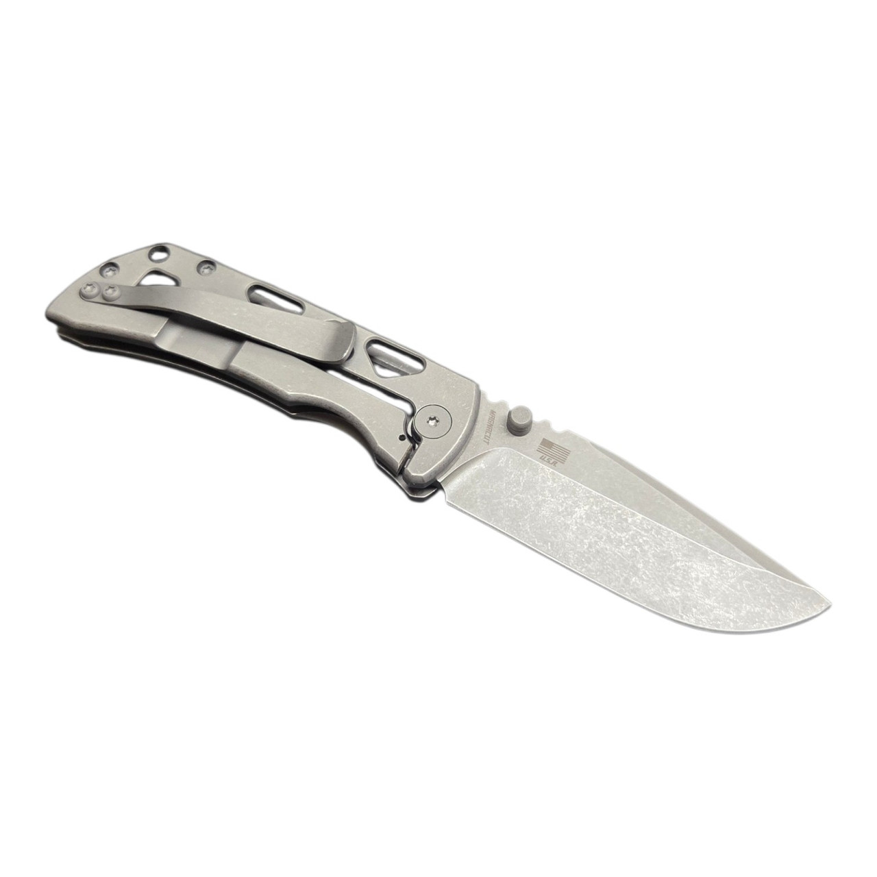 McNees Knives Mac2 3" DP Skeleton Blade Show 2026 Magnacut Stonewashed