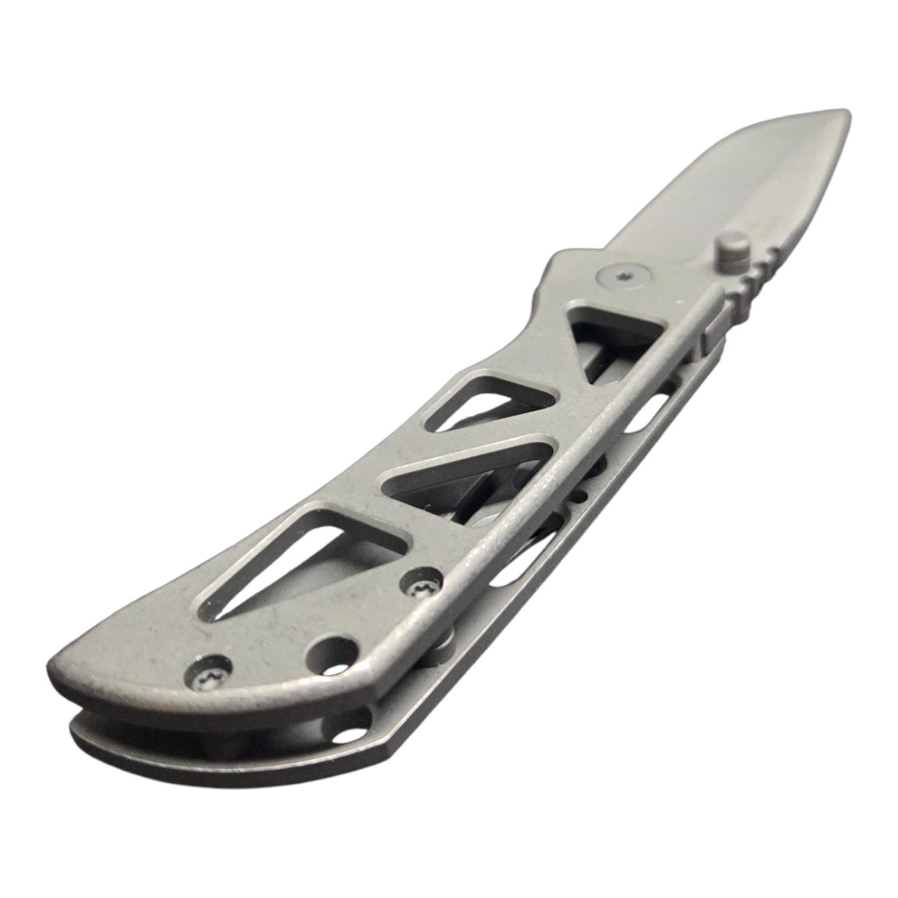 McNees Knives Mac2 3" DP Skeleton Blade Show 2026 Magnacut Stonewashed
