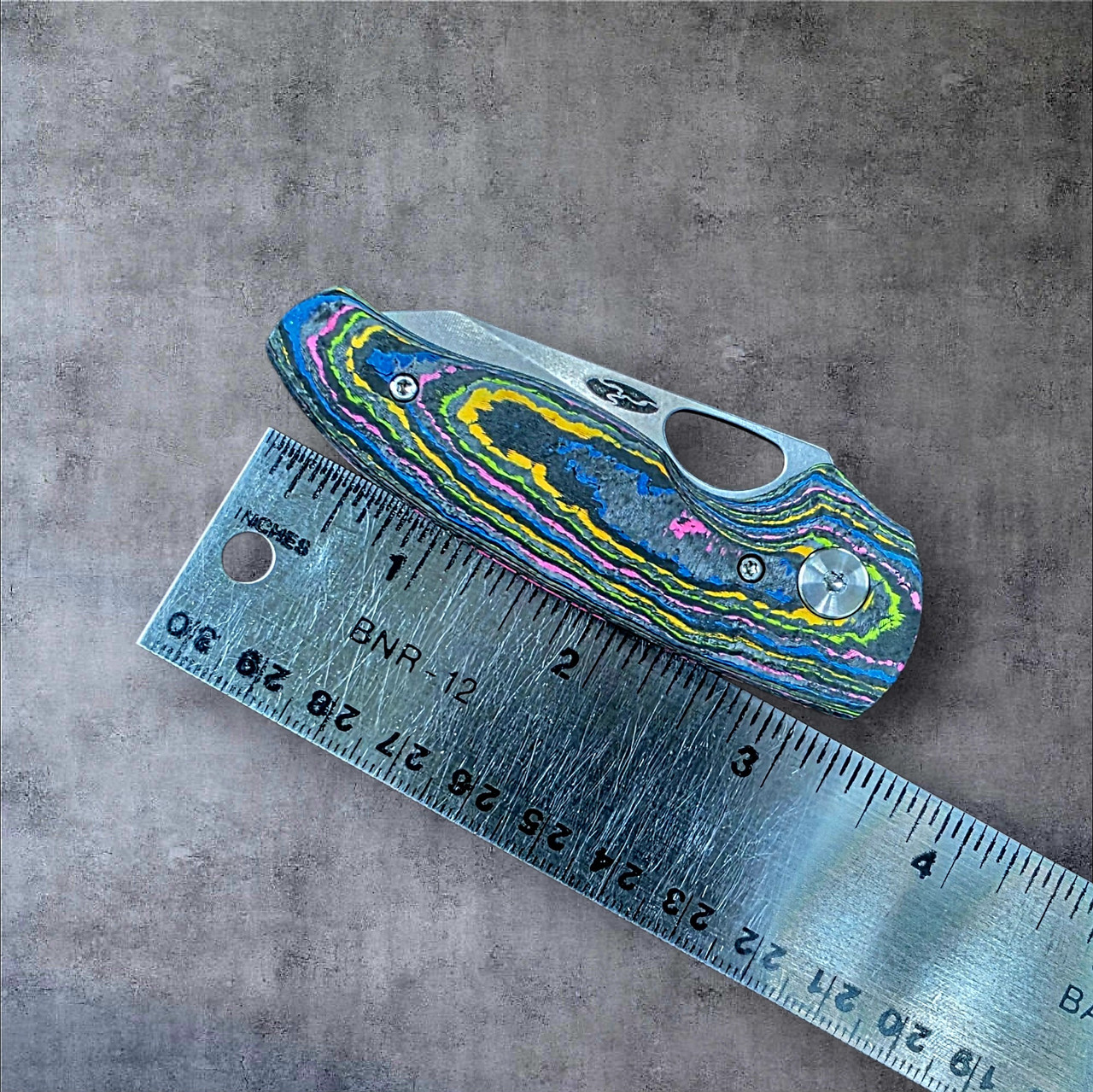 TRM Nerd 80's Camo Carbon 3D Scales - Magnacut Blade