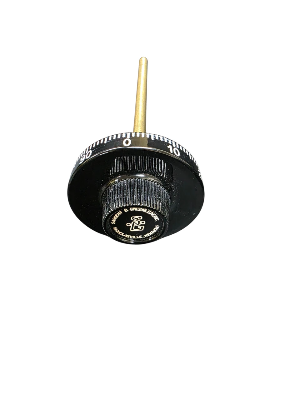 Sargent & Greenleaf D023-001 Long Spindle B&W Dial For Vault Lock