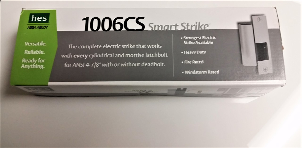 HES 1006CS Smart Strike Body With Faceplate SB:1006CS-12/24D-630