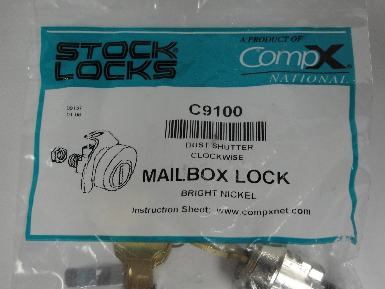 National C9100 Mailbox Lock - 10 Pieces