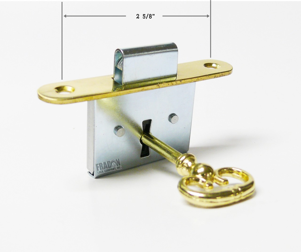 Round Corner Desk Lock Brass 70074553