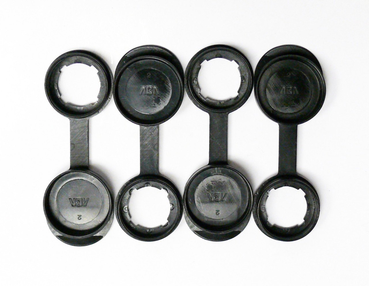 Cam Lock Dust CoverBlack Heavy Duty PlasticSet of 4