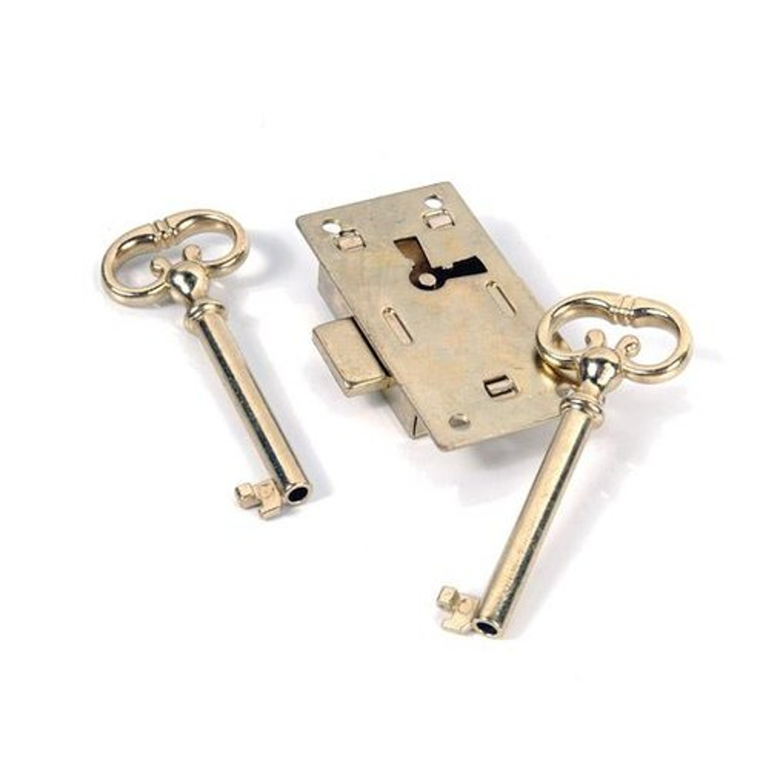 Restorers Classic Brass Plated Desk Lock 70016048 SafeAndLockStore