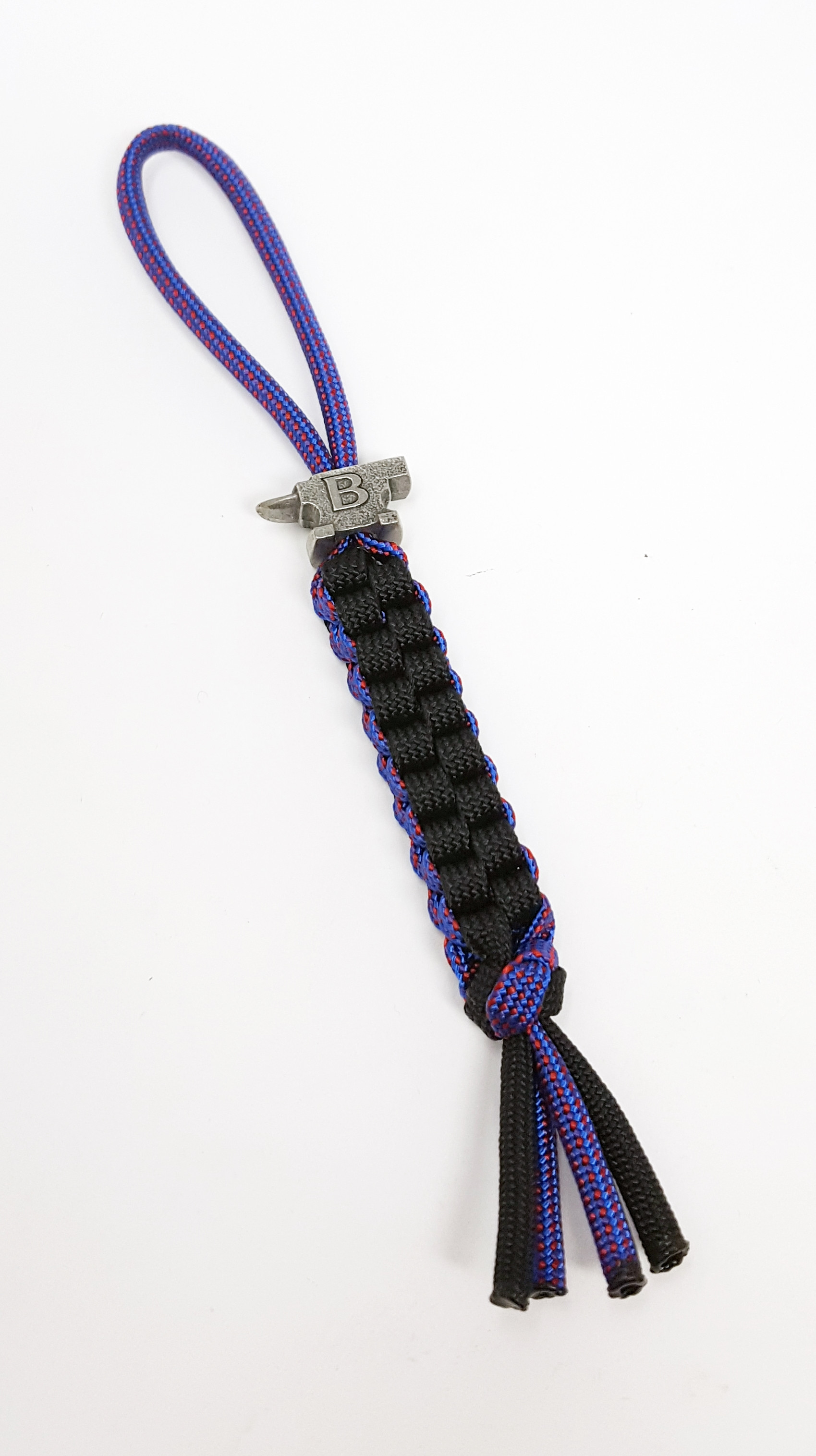 Knife Lanyard Buck Anvil Pewter Black Purple Red