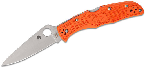 Spyderco C10FPOR Endura Flat Ground VG10 and Orange FRN