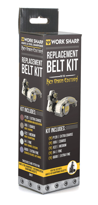 Ken Onion Work Sharp Knife & Tool Sharpener Replacement Belt Kit 5pc