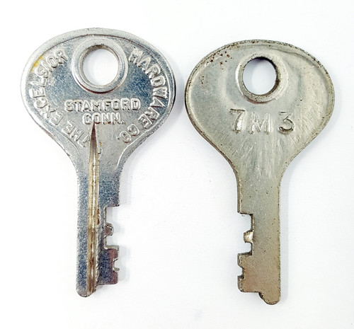 Excelsior Number 7M3 Luggage Key One Pair 