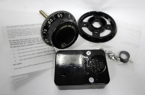 Sargent & Greenleaf 6730-100 Safe Lock, Dial, & Dial Ring Set