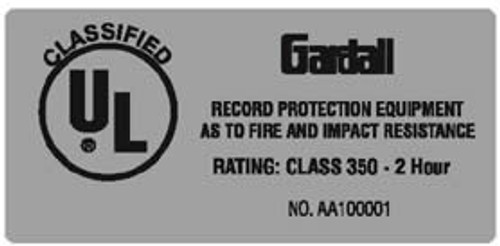 Gardall Fire Label