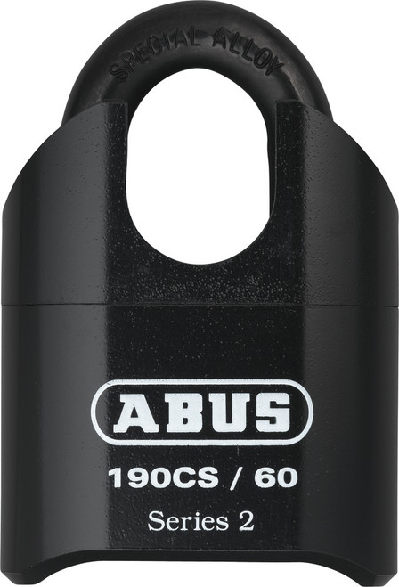 ABUS 190CS/60 High Security Solid Steel Combination Padlock - Closed Shackle