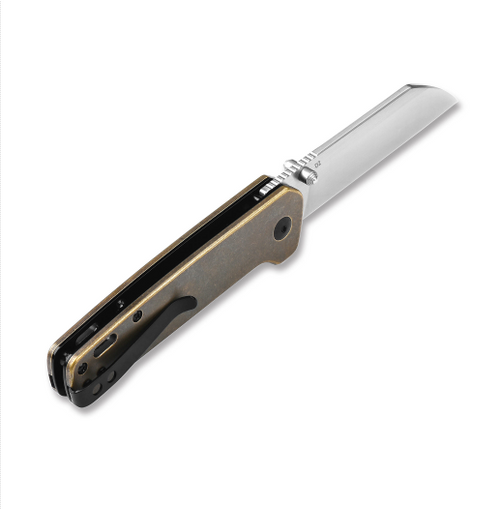 QSP Penguin D2 Brass Handle QS130-F Knife 