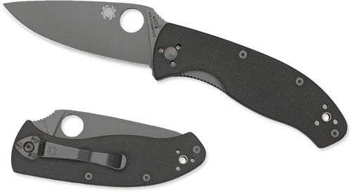 Spyderco C122GBBKP Tenacious Black 8Cr13Mov Black G10