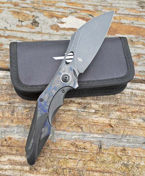 Bestech Nogard Carbon Fiber M390 Black Stonewash BT2105B