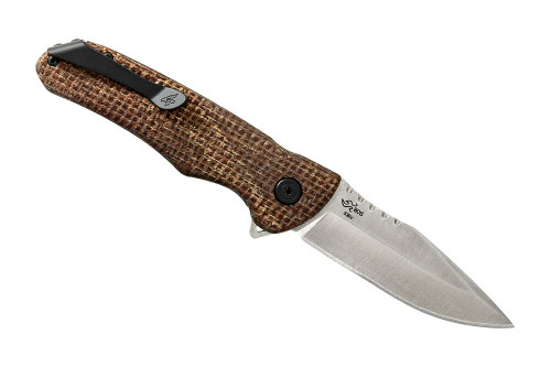 Buck Sprint Classic Pro Liner Lock Knife Burlap Micarta (3" Satin) 0841BRS1