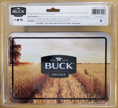 BUCK 246/247 FOLDING KNIVES IN COLLECTORS TIN - CMB0196-C