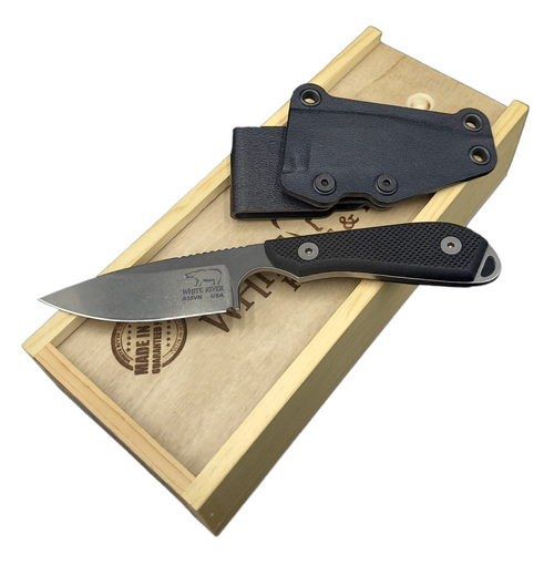 White River Knife & Tool M1 Backpacker Pro Black Textured G10