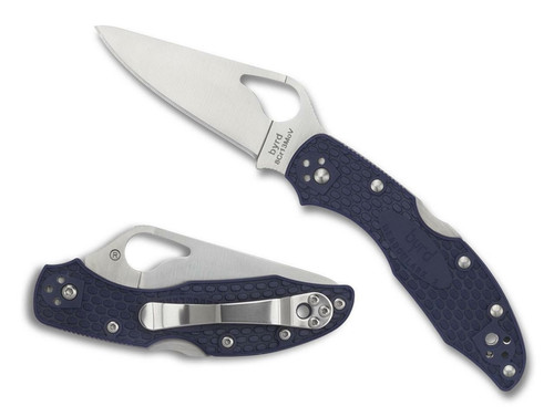 Byrd Meadowlark 2 Lockback Knife Blue FRN (2.84" Satin) BY04PBL2 Discontinued