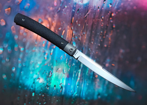 ESNYX Barracuda Silver Line Slipjoint Black G10 M390