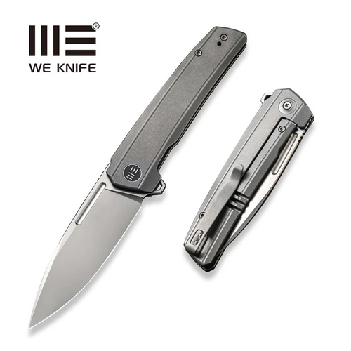 WE Knife Co. Speedster Frame Lock Knife Gray Titanium (3.5" Bead blasted) 21021B-1