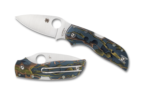 Spyderco Chaparral Raffir Noble Brass/Acrylic (2.8" Satin) C152RNP (SPYC152RNP)